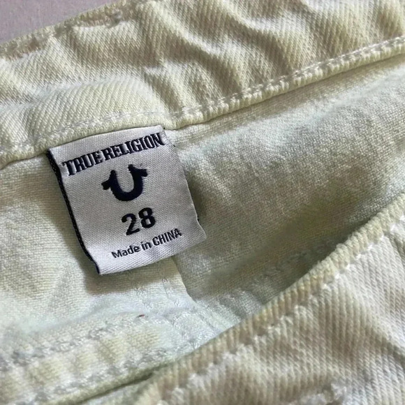 True Religion LIV  low rise distressed capri denim size 28 - Picture 7 of 7